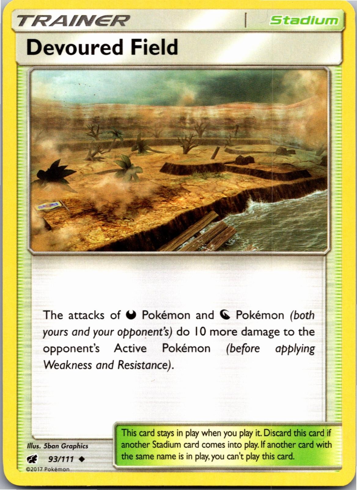 Devoured Field 93/111 Uncommon Crimson Invasion Pokemon Near Mint