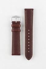 Hirsch FOREST Buffalo Watch Strap in BROWN