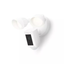 Ring - Floodlight Cam Plus Outdoor Wired 1080p Surveillance Camera - White