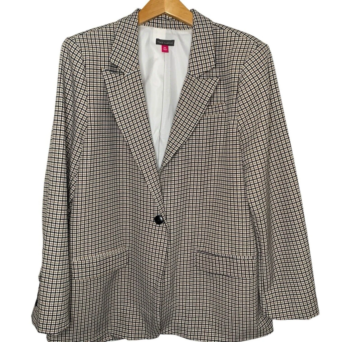 Blazer Vince Camuto Femme Taille M (6) - Gris, Occasion Très Bon État, Style Bureau