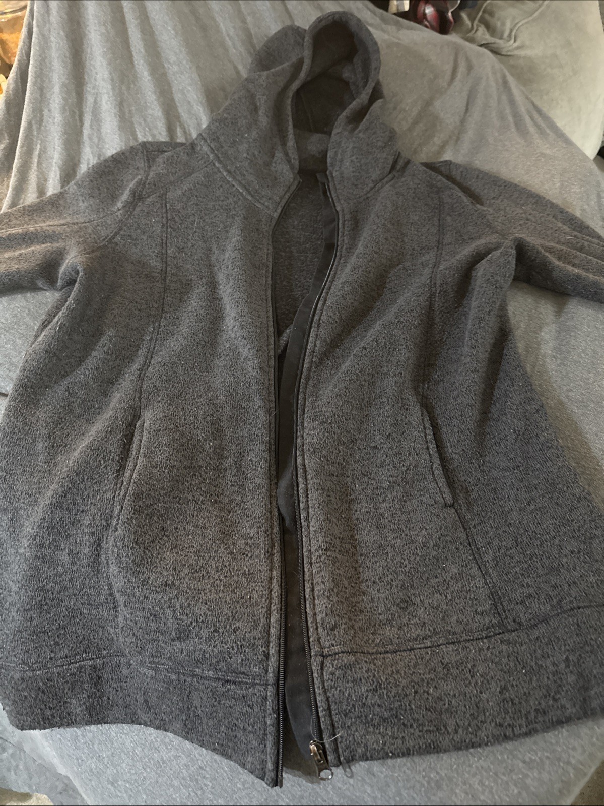 The North Face Women's Fleece Zip-Up Jacket Hoodie Green Size Medium