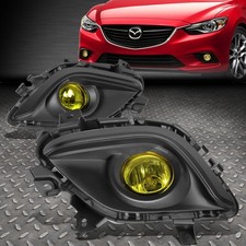For 14-16 Mazda 6 Amber Lens Front Bumper Driving Fog Light Lamp Wbezelswitch