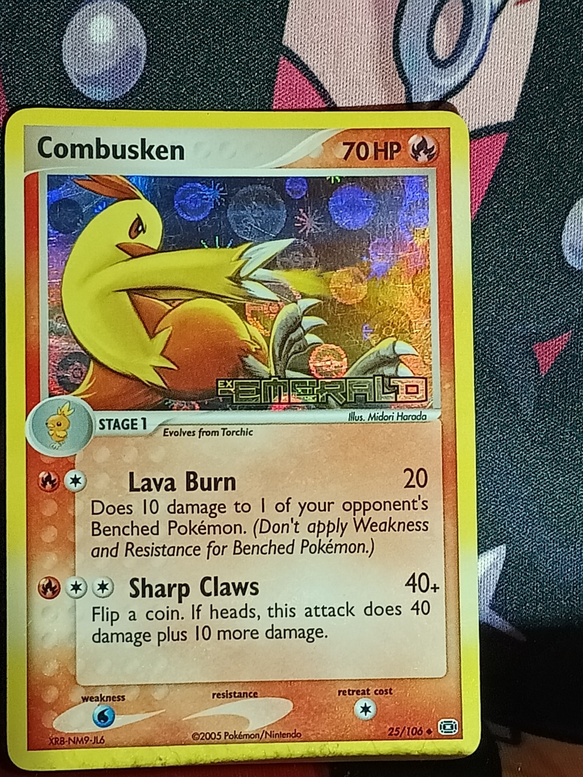 Pokemon EX Emerald Combusken #25/106 Uncommon Reverse Holo Nm Condition