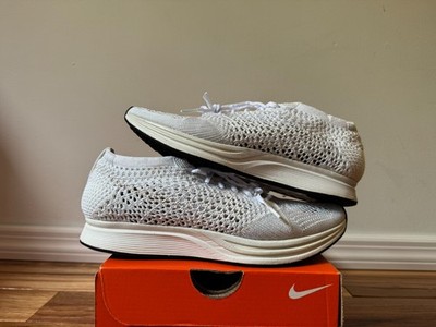 Nike Flyknit Racer Goddess White Sail Pure Platinum (2017) US MEN Size 5.5