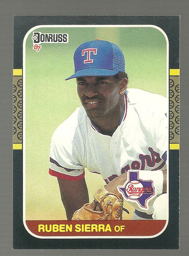 Ruben Sierra #346 1987 Donruss card