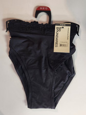 No Boundaries Women's Sz Medium 8-10 Black Fit Stretch Lace Cheeky Panties