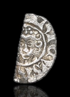ENGLAND. Henry III. 1216 1272. Silver Penny Rauf on London cut for change