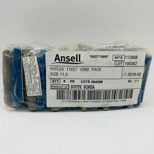 Ansell Hyflex 11627 Work Gloves Size 11 XL Polyurethane Palm Vending Pk 6 Pairs