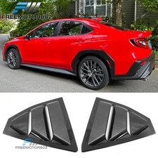 Fits 22-25 Subaru WRX IKON Style Unpainted Side Window Louvers Vent Covers 2PC