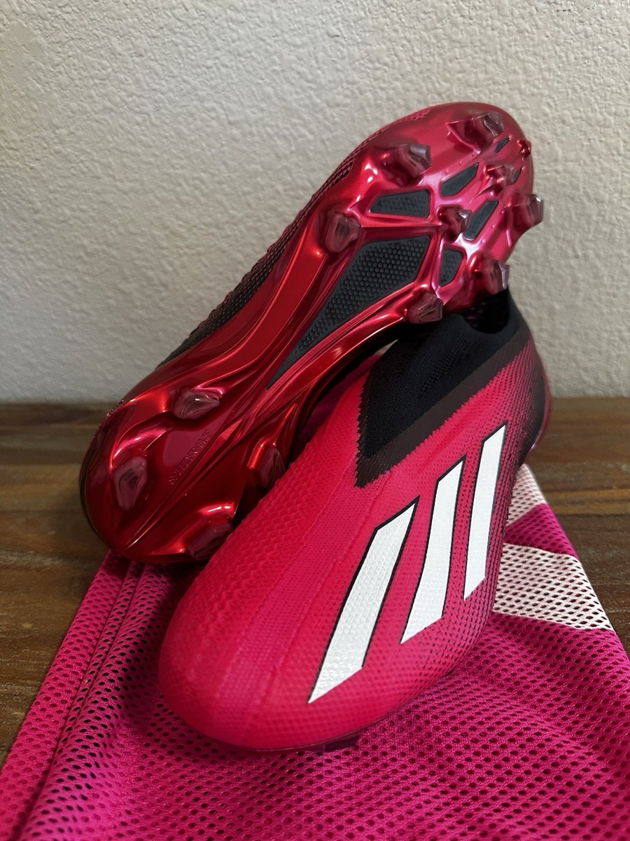 Adidas X Speedportal + FG Pink Black Soccer Cleats GZ5126 Men’s 6.5 Women\'s 7.5 Adidas X Speedportal + FG Pink Black Soccer Cleats GZ5126  main image 4