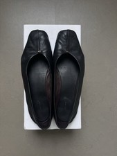 The Row Eva Black Flats 40.5