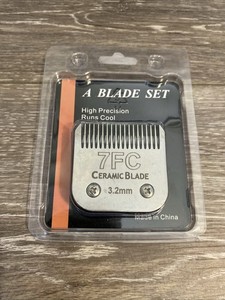 7FC Ceramic Clipper Blade Set 3.2mm – High Precision Fits Brands