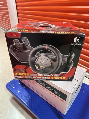 Vintage Logitech MOMO PC Racing Wheel, Pedals & Original Box