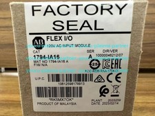 New Factory Sealed AB 1794-IA16 SER A Flex I/O 120VAC Input Module 1794IA16