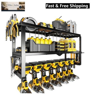 Fathers Day Dad Gifts for Men, Power Tool Organizer Wall Mount- 300lb Capacit...