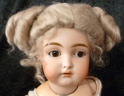 10'' / 25cm MOHAIRPERÜCKE FÜR ANTIKE PUPPE, VINTAGE PUPPENPERÜCKE, PUPPENPERÜCKEN,