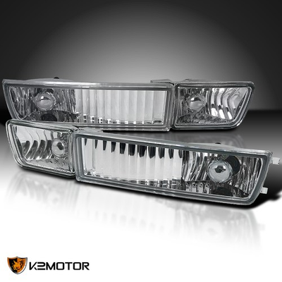 #ad #ad Fits 1993 1998 VW Golf Jetta Cabrio Bumper Signal Driving Fog Lights Lamps LR $56.38