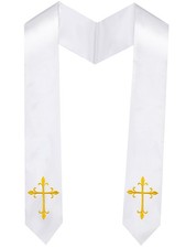 Choir Stole Cross Church Costume Men Women Clergy Sash 70 Inch Christmas