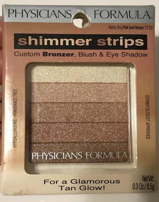 Physicians Formula Shimmer Strips Bronzer, Blush & Eye Shadow 2720 Malibu Strip