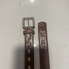 Trafalgar Luxe Leather Belt Men's 34 Made In USA
