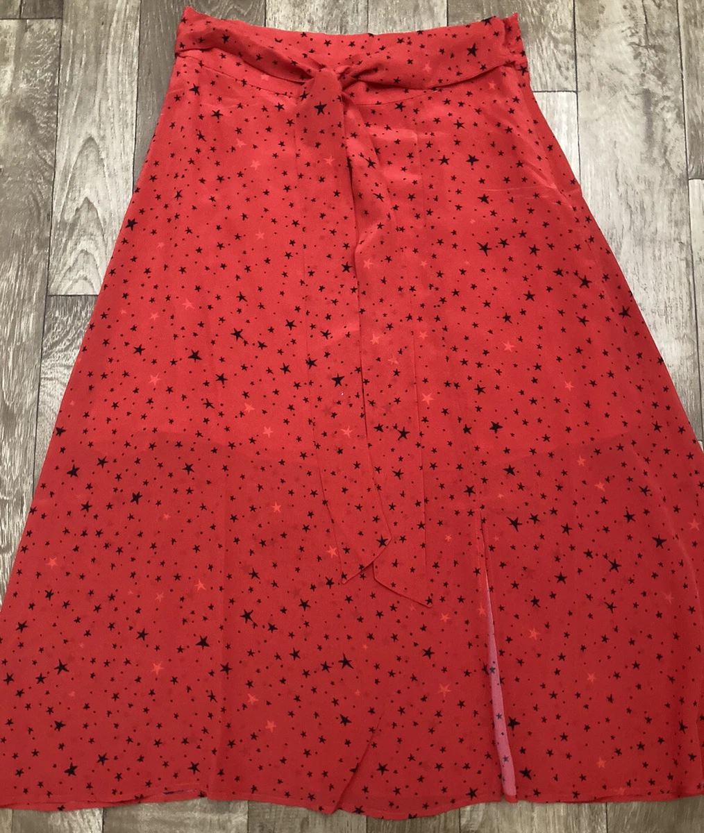 Star top silk skirt