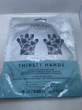 NailsInc London Thirsty Hands Super Hydrating Hand Mask 0.60 Fl Oz Set Of 2