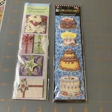 Mary Engelbreit Dimensional Journal Photo Scrapbook Stickers Gifts Cake