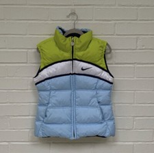 Nike Unisex Kids Size S Green Blue Puffer Vest