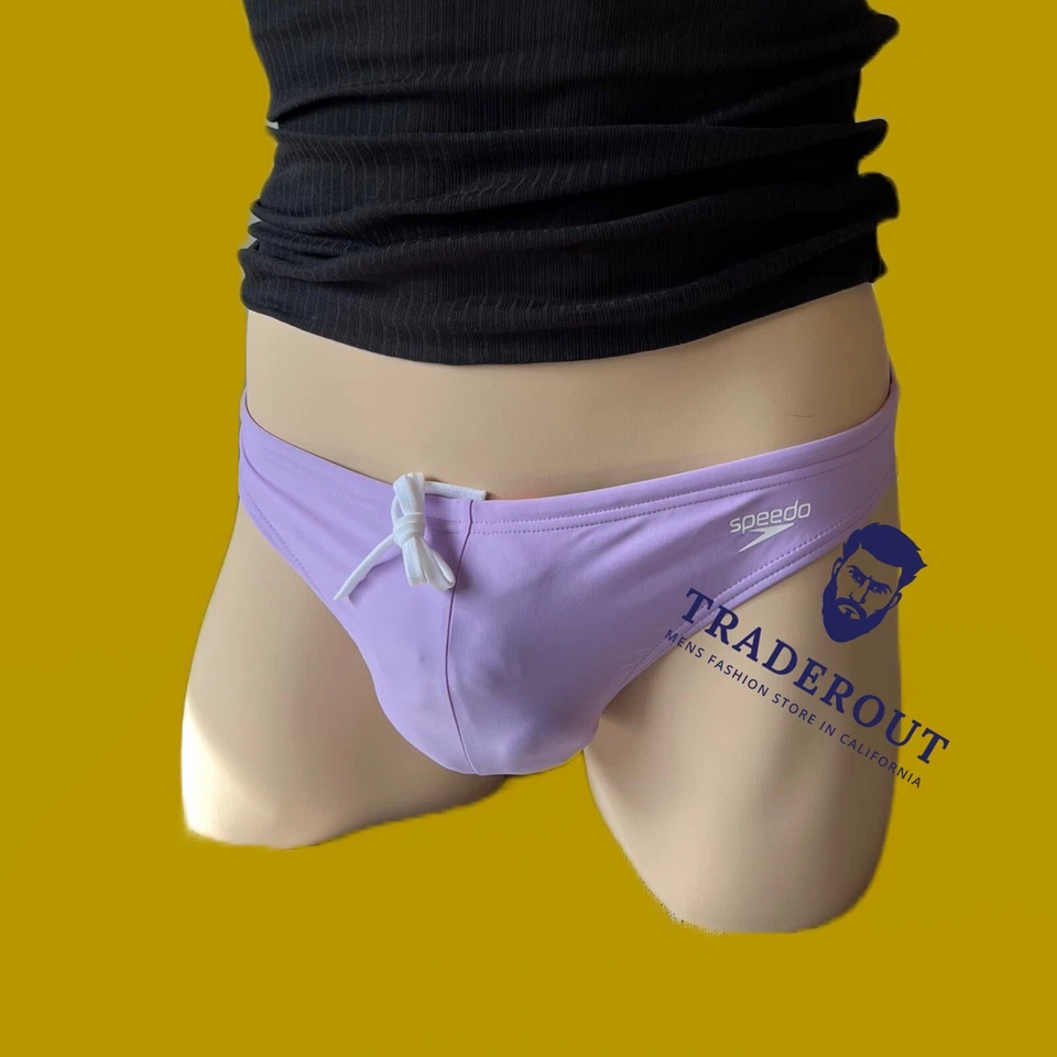 Speedo Men purple color solar 2" swim brief bikini Swimwear 28 30 32 34 36 38 - Image 3 of 4
