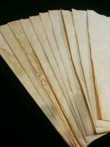 sheets Tea Dyed Stained Paper 