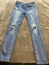 American Eagle Jeans Super Stretch Jegging Ladies Adult Women's 4 Regular