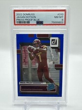 2022 Donruss Jahan Dotson Rookie Press Proof Blue PSA 8 Washington Commanders