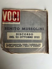 FASCISMO BENITO MUSSOLINI DISCORSO 23 Ottobre 1942  Voci Storiche