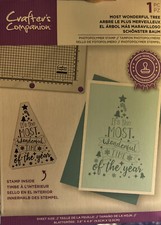 Crafters Companion Most Wonderful Christmas Tree Photopolymer Stamp New