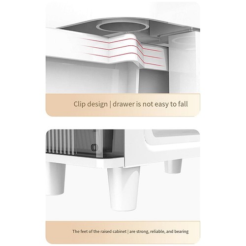 Narrow Toilet Drawer 4/5 Tier Bathroom Crevice Cabinet Restroom Storage Cabinet - Picture 12 of 18