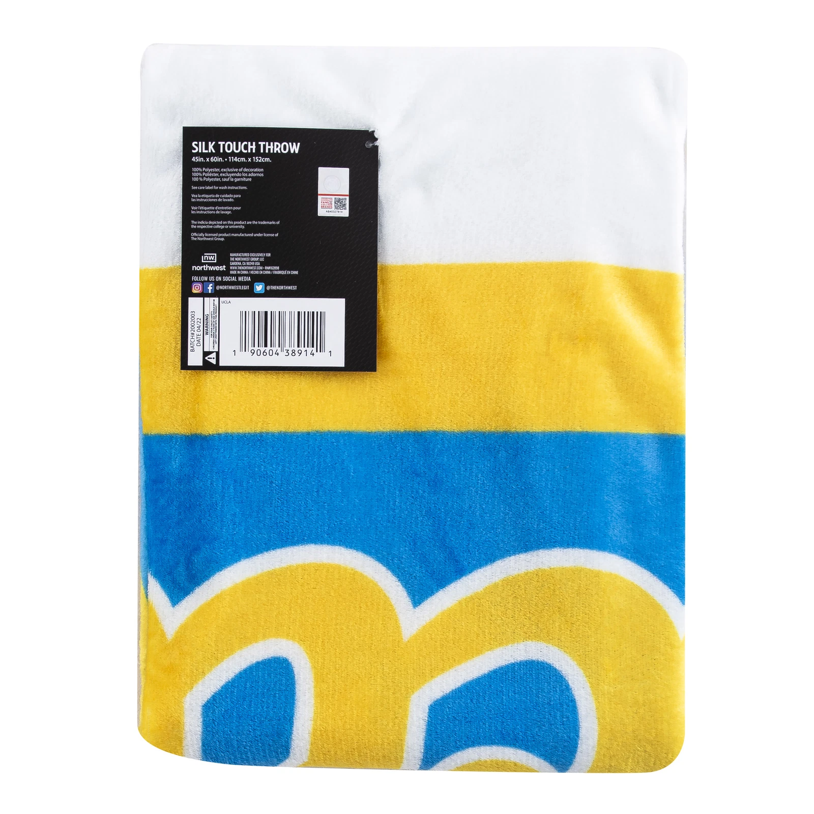 Northwest Ucla&nbsp;Bruins Singular Silk Touch Throw Blanket
