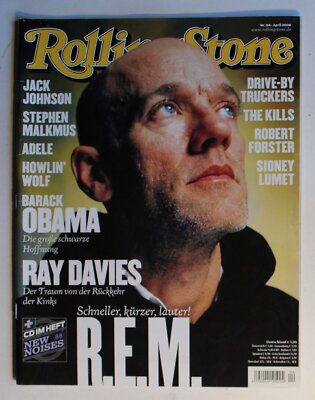 German Rolling Stone April 2008 R.E.M. Ray Davies Robert Forster Kills Adele