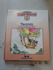 Vintage 1985 Teddy Ruxpin "The Airship" Worlds of Wonder Hardcover Book