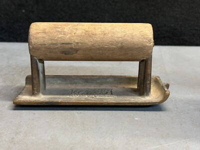 Vintage Goldblatt Concrete Masonry Edger - Bronze w/ Wood Handle!