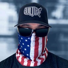 10 PCS American Flag, Neck Gaiter Bandana, Face Mask USA Neck Gaiter.