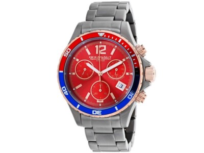 OCEANAUT Baltica Special Edition Japanese Quartz Movement with Red Dial 43mm