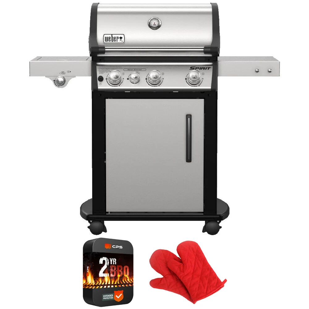 Weber Spirit SP 335 Gas Grill Stainless Steel w Warranty Oven