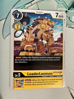 LoaderLeomon BT13-043 C Digimon CCG | Versus Royal Knights NM