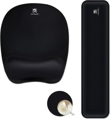 Ergonomic Keyboard Wrist Rest Pad and Mouse Pad Hand Support for Laptop Computer