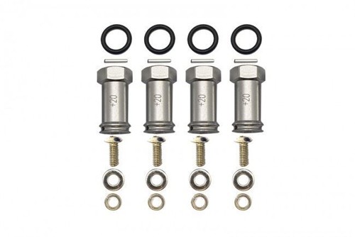 ADAPTADOR HEXAGONAL DE ALEACIÓN GPM ERV010/+20MM +20mm PARA TRAXXAS 1/16 RC MINI BUGGY E-REVO - Imagen 14 de 14
