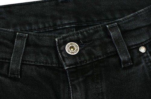 Pantalones de mezclilla para hombre Mustang informales negros de algodón con bolsillo y botón cremallera talla 31/34 GENUINOS - Imagen 8 de 11