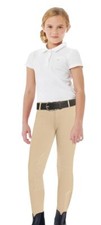 Child's Ovation&reg; AeroWick Silicone Knee Patch Tight PULL ON BREECH BEIGE SMALL 8