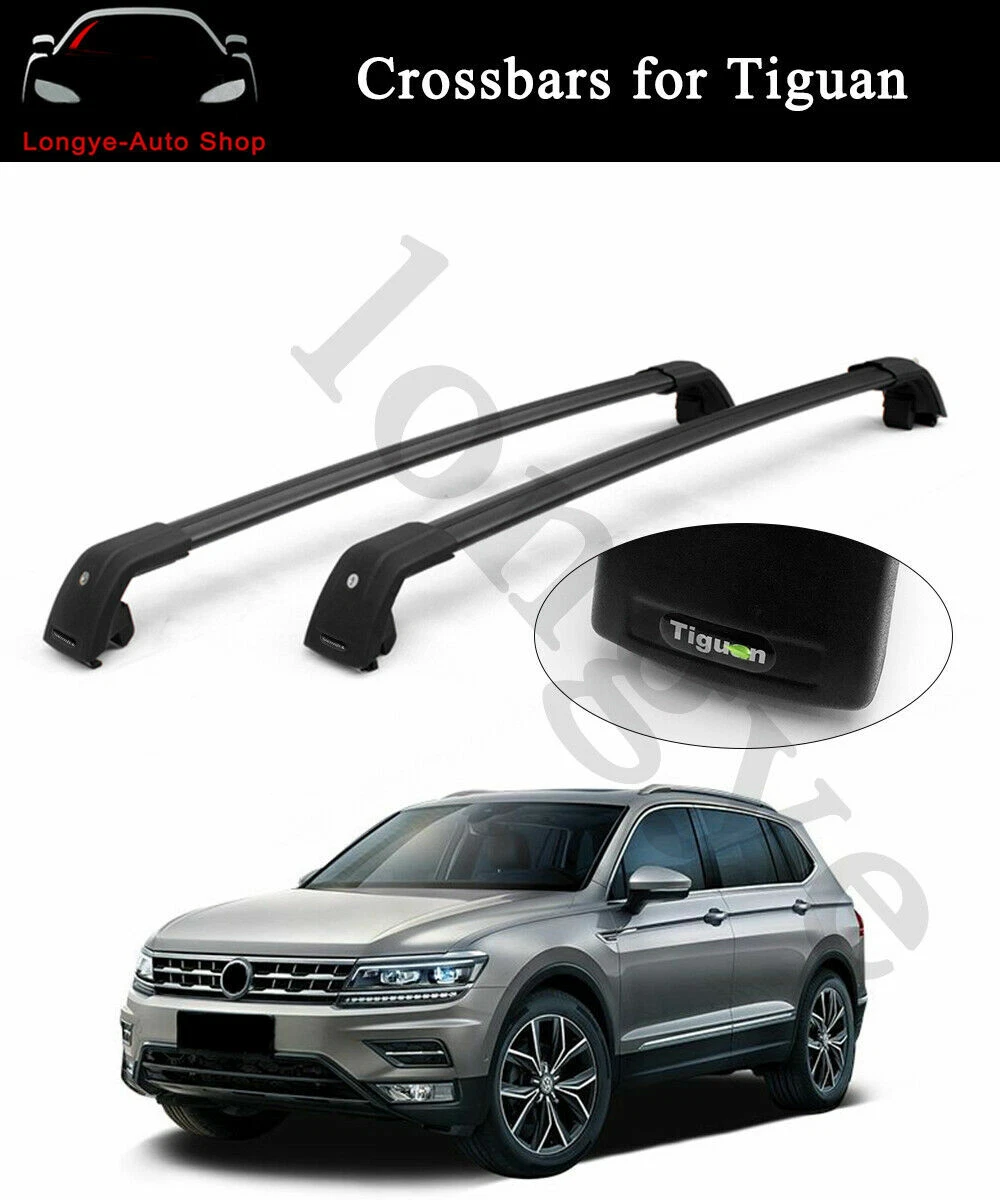 Crossbar Cross bars Fits for VW Tiguan 2019 2022 Roof Rack Rail