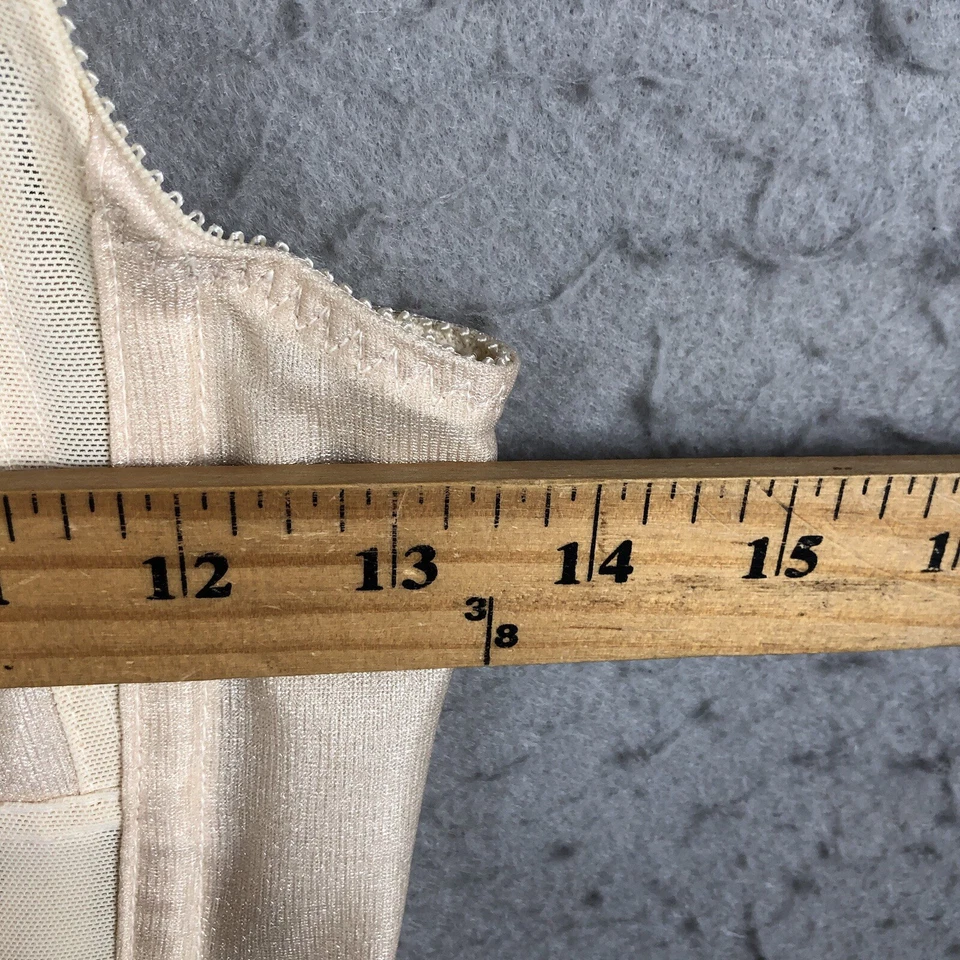 Corsé Carnaval Mujer 36B Crema Encaje Femenino Victoriano Gancho Frontal Niña Foto 4 de 4