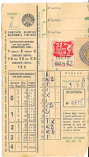 3 SETTEMBRE 1971 - SCHEDINA TOTOCALCIO GIOCATA - SISTEMA